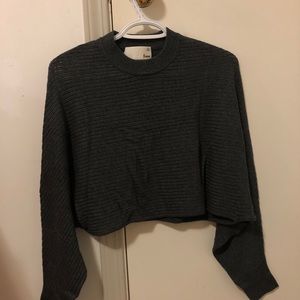Wilfred Free Dark Grey Crop Sweater XXS
